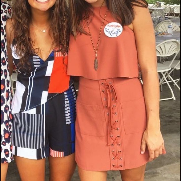 Lovers + Friends Orange Two Piece Set - Picture 5 of 5